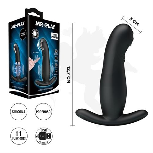 Estimulador prostatico con 7 modos de vibracion y 4 modos de ondulacion con carga USB